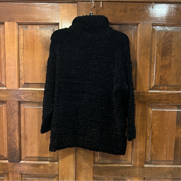 Vintage Georgina Von Etzdorf England Black Textured Collar Shirt Top Size 12 - Picture 4 of 14